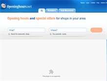 Tablet Screenshot of openinghours.net